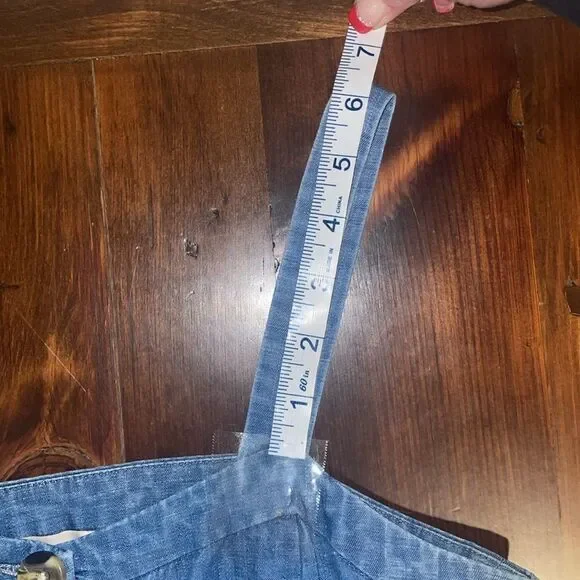 Loft Denim Button Front Dress Size 2P - Picture 8 of 10